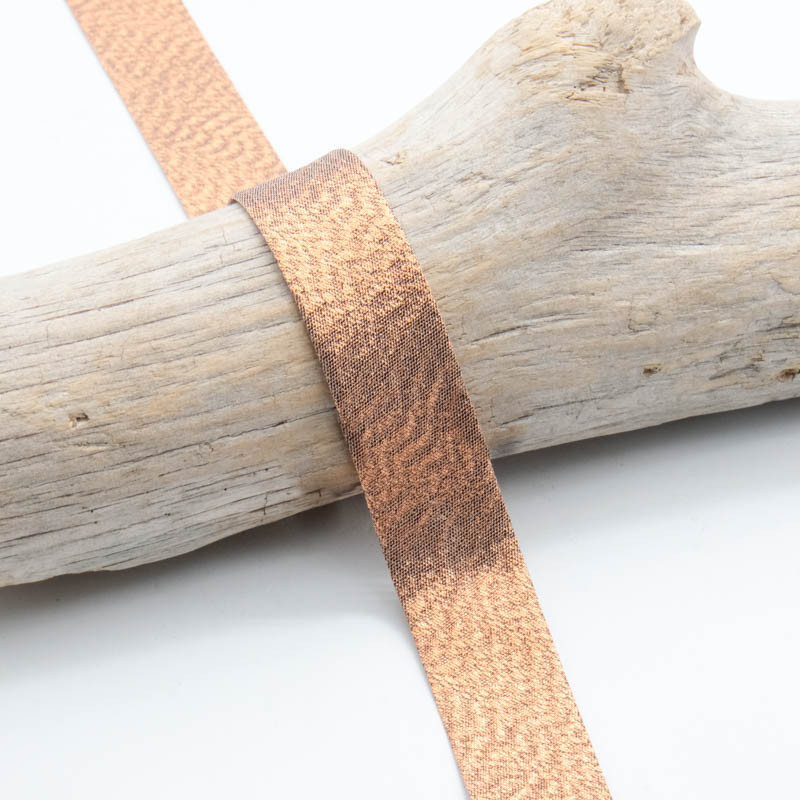 18mm Copper Lamé Bias Binding - Maison Klem